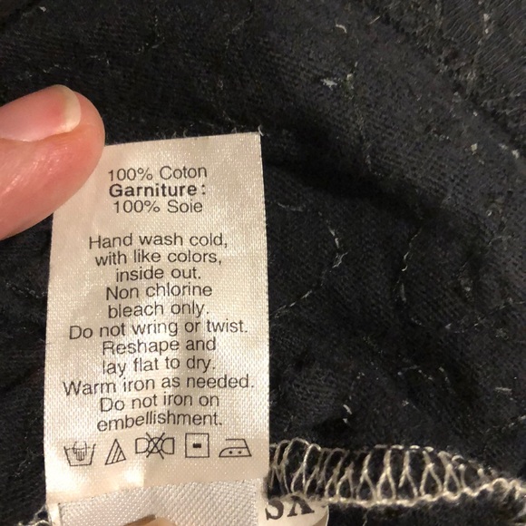 J Crew black and cream sequin top - Picture 8 of 8